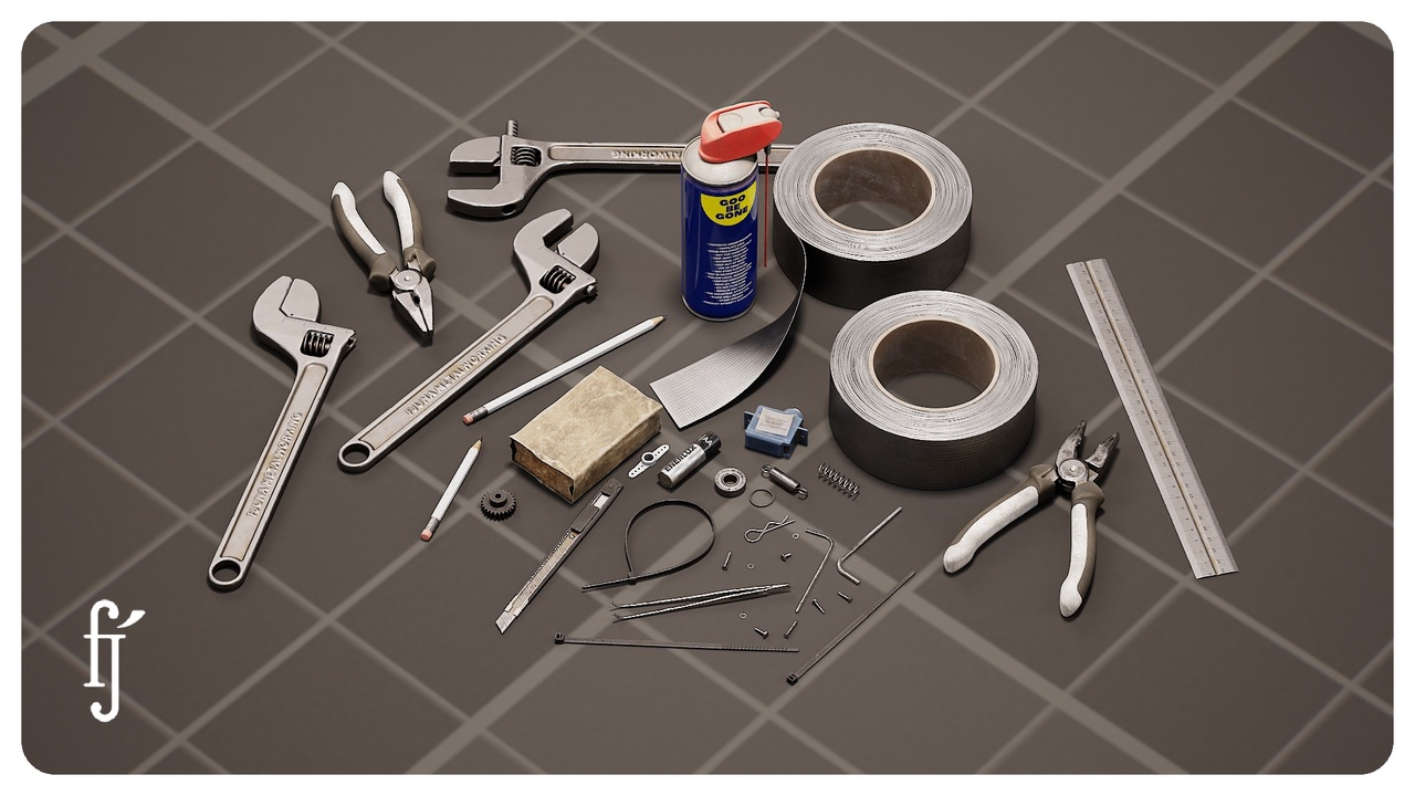 Assorted Workshop Tools and Accessories pack | Fab