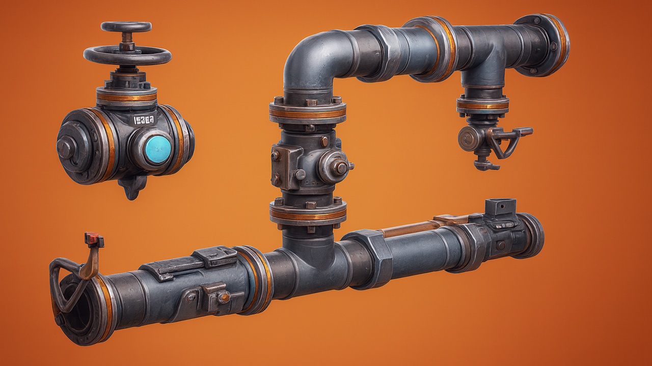 Media 1 for listing Stylized Tubes Set 1⛓️