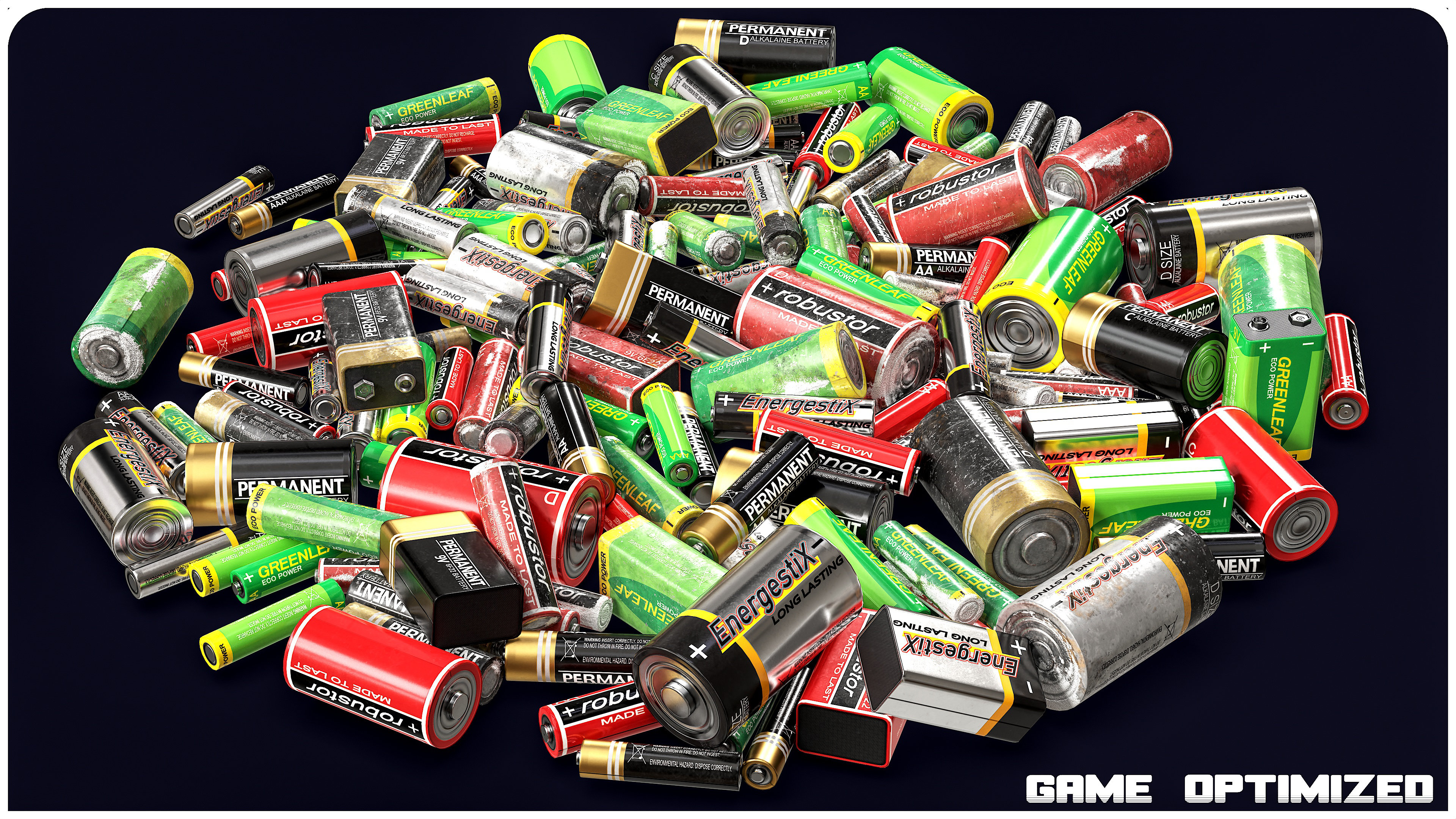 Battery Pack - Atlas - 4 Variants - Common Sizes | Fab