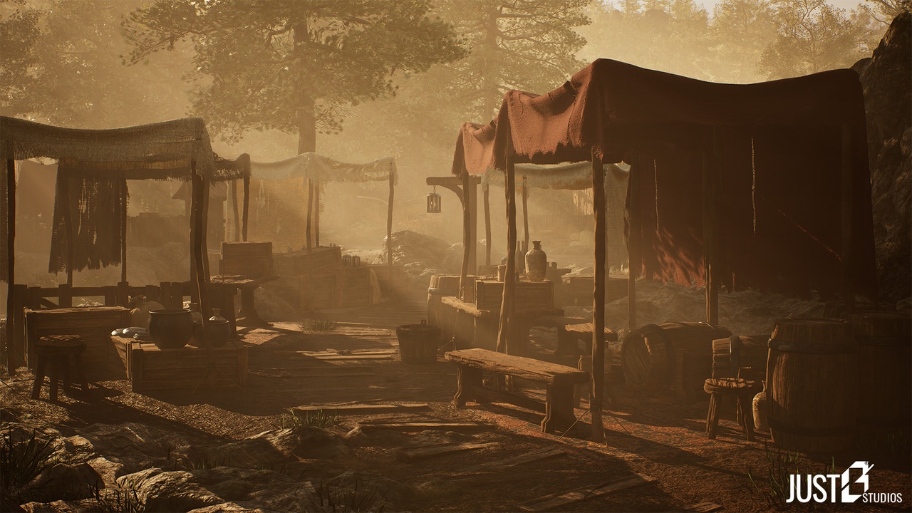 Media 1 for listing Modular Medieval Village / Castle Environment (Town,Farm,Modular Village)