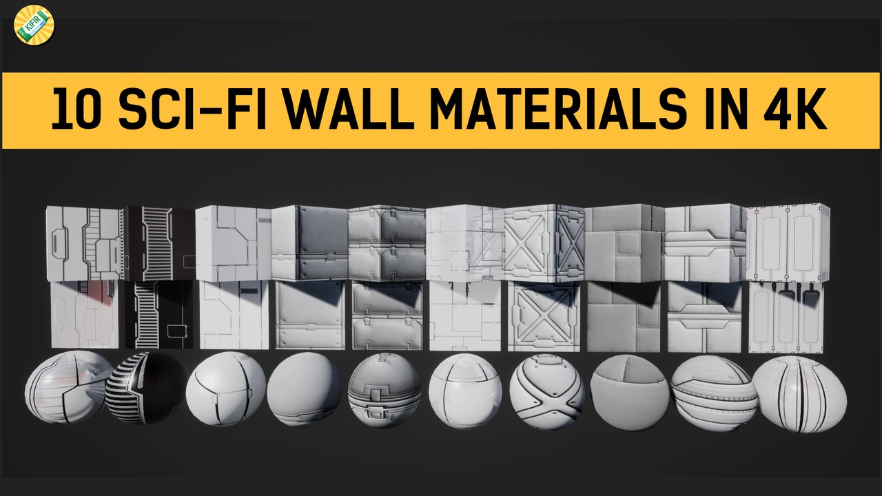 Media 1 for listing Sci-Fi Materials for walls/floors/cells/etc vol. 1 by KIFIR