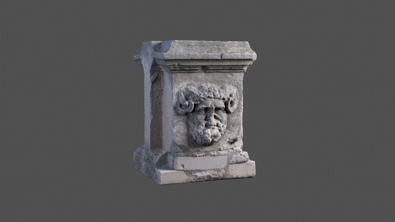Media 1 for listing Roman Ruins Sculpted Plinth 02