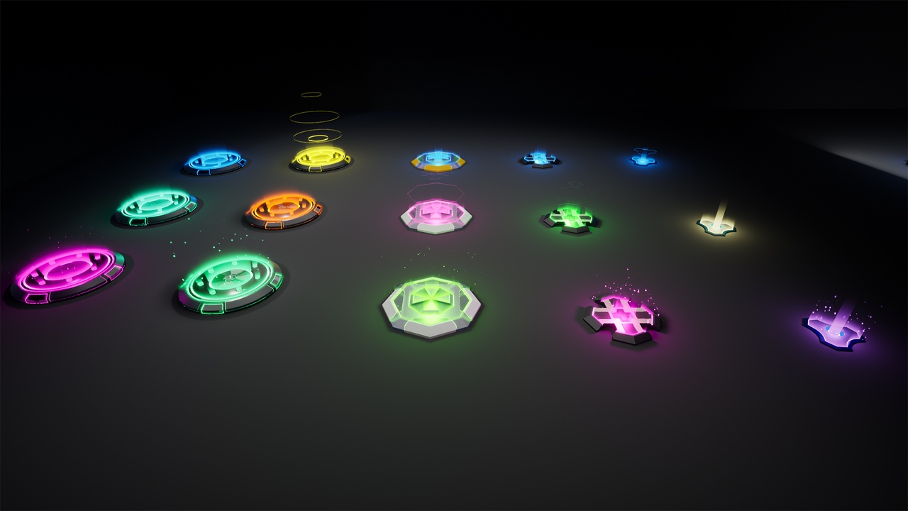 商品 Customizable Power Up Pedestals with Particles 的媒体 1
