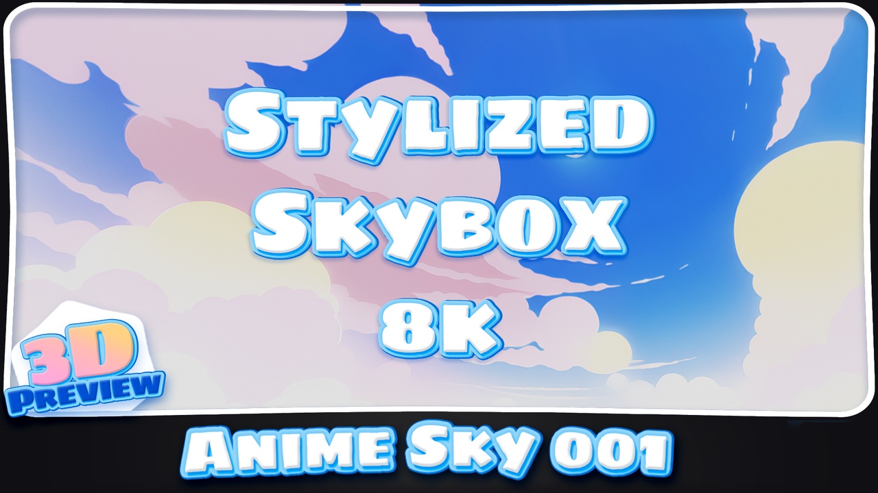 8k Stylized Anime Sky Skybox 001 제품 등록을 위한 미디어 1개