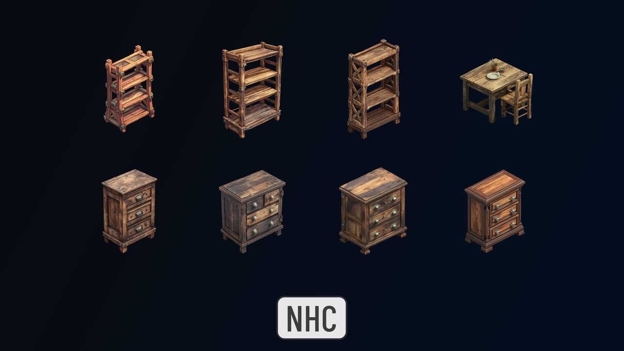 Media 1 for listing NHC - Wooden Isometric Furniture