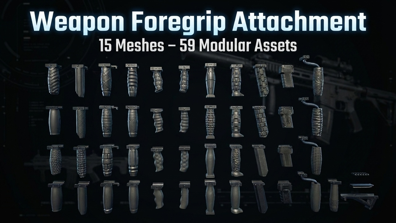 Media 1 for listing Weapon Foregrip Attachment