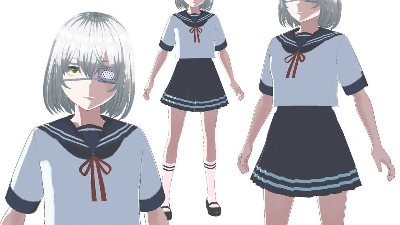 Media 1 for listing Gameready Anime - Eyepatch School Student
