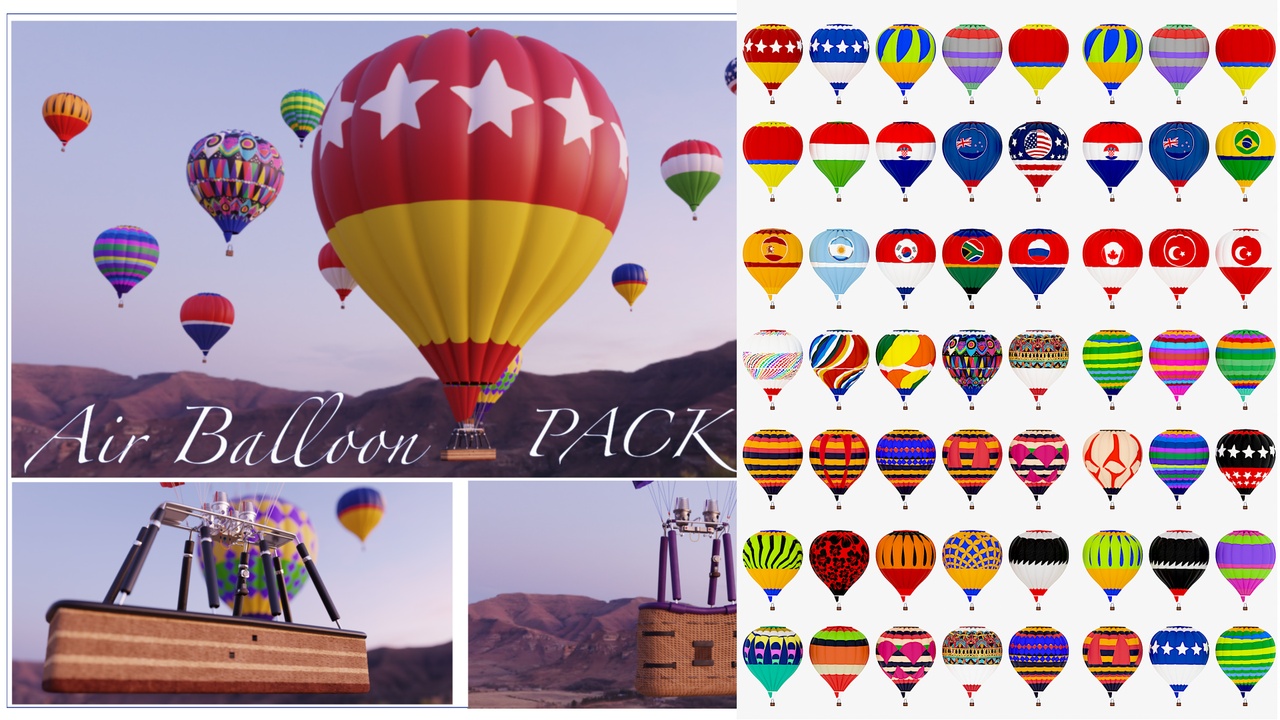 Media 1 for listing Hot Air Blloon Pack