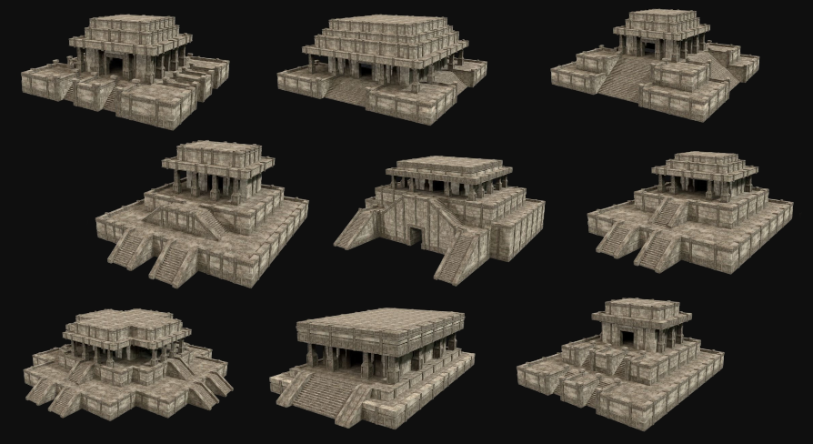 Generic Ancient Temples | Fab