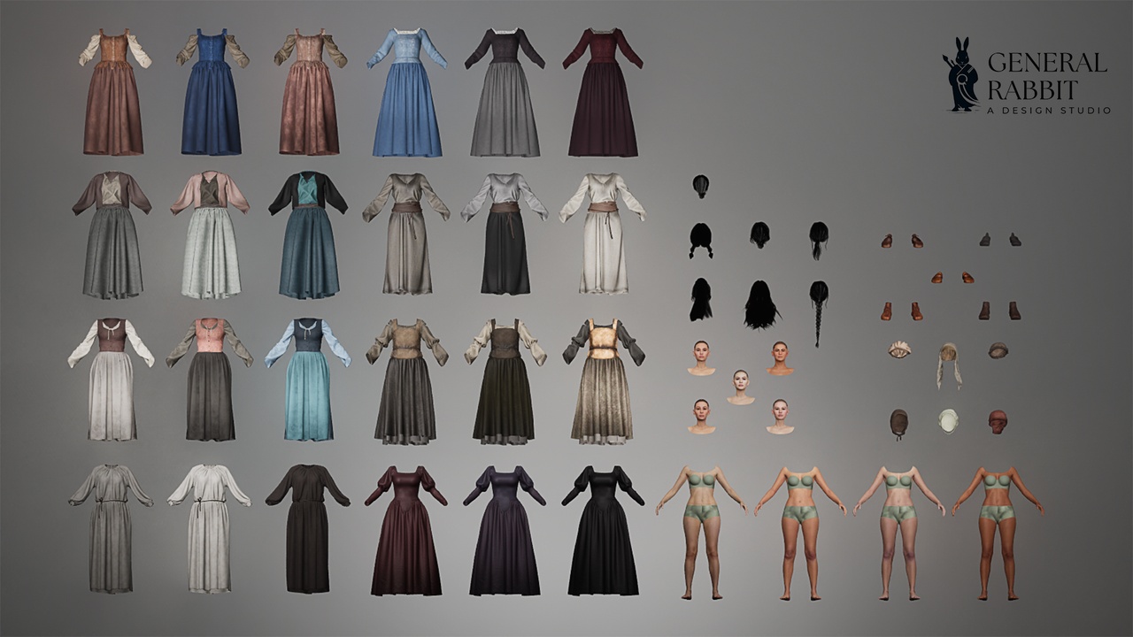 Media 1 for listing Modular Medieval NPC-Female-MetaHuman-compatible