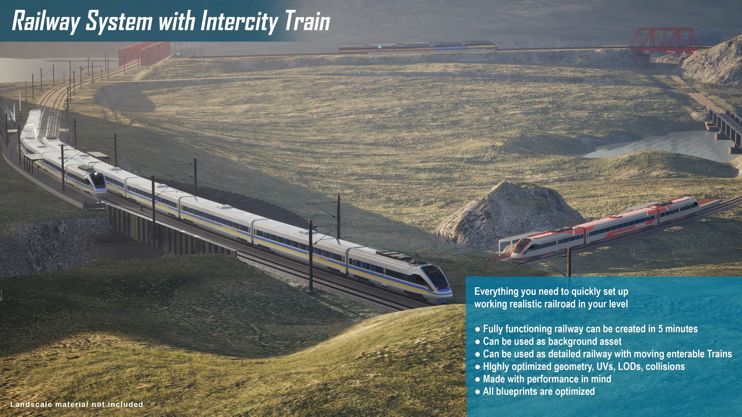 Media 1 for listing Railway System with IC Train