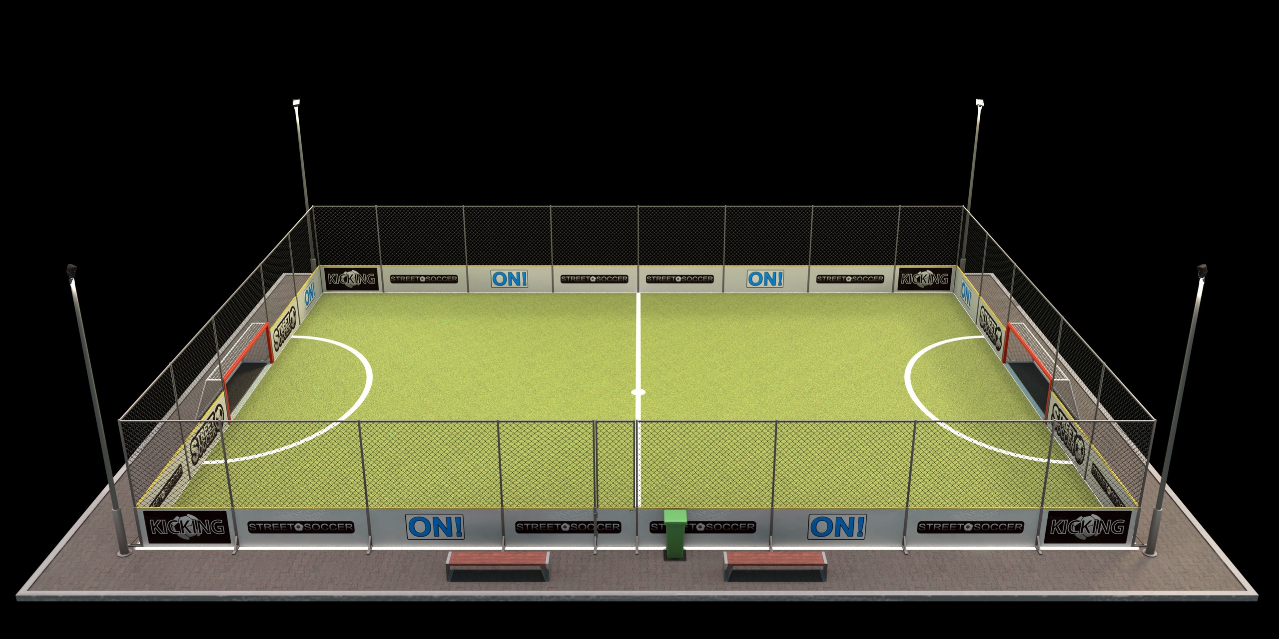 Media 1 for listing LowPoly Street Soccer / Football field