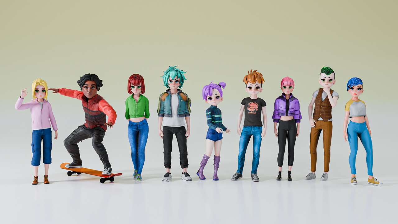 Media 1 for listing Stylized Character Pack_V1