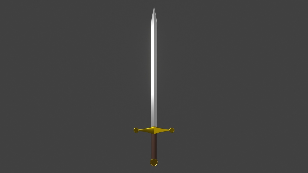 Media 1 for listing Simple Sword 3D Model