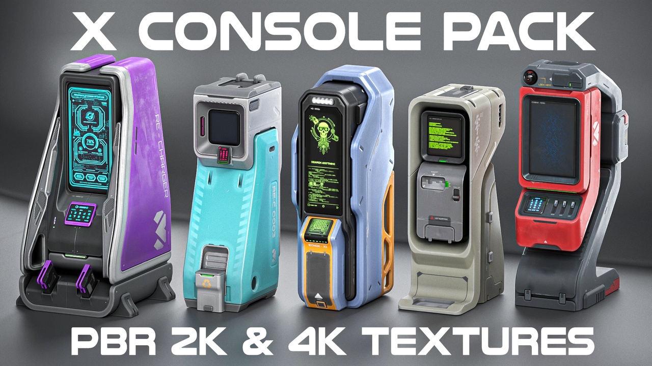 Media 1 for listing Sci-fi XConsoles Pack PBR