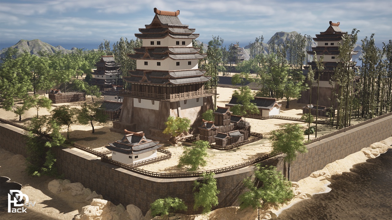 その他 New Castles Japanese Castle / 70 Assets | Fab