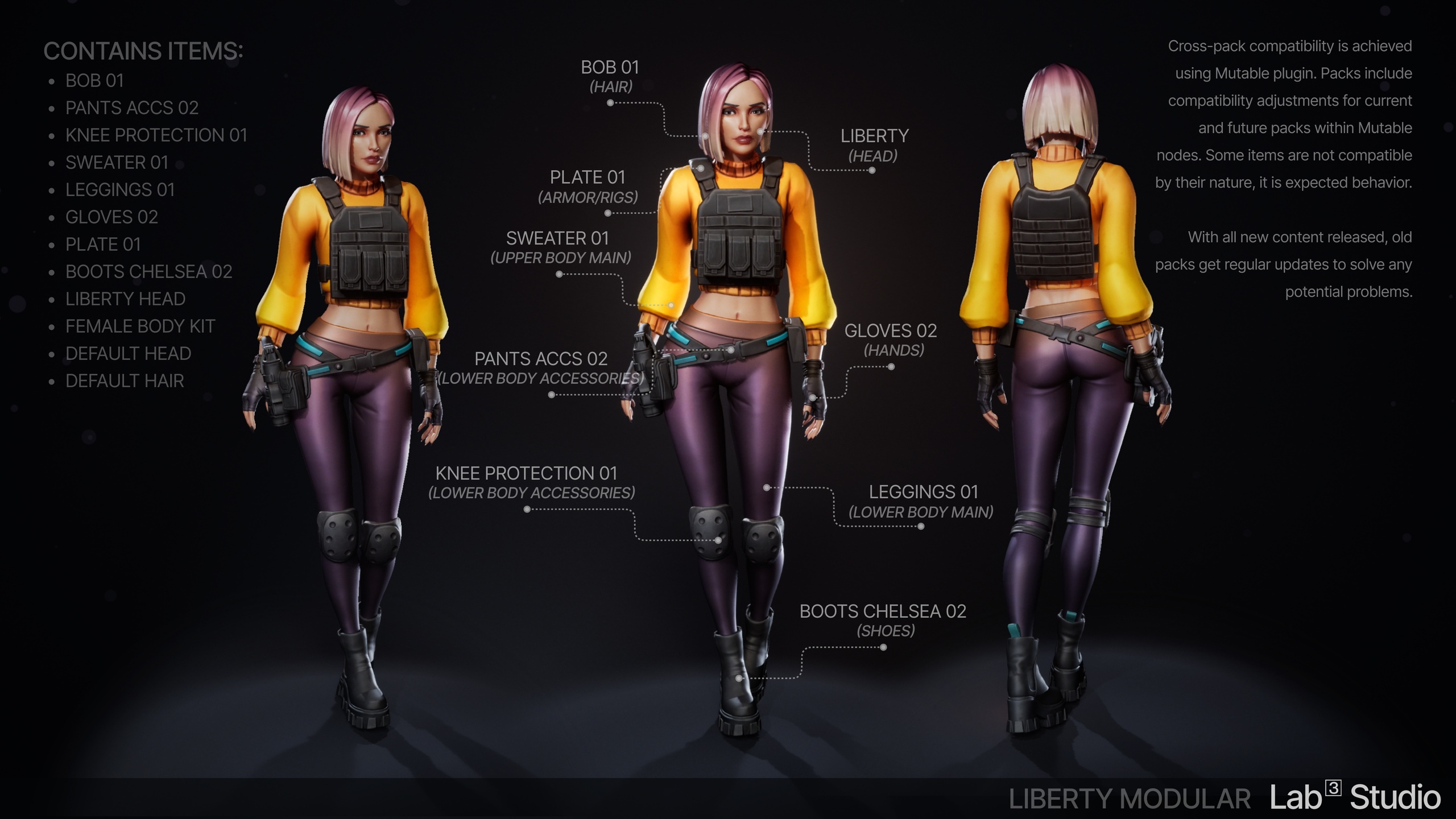 Media 1 for listing Liberty: Stylized Character