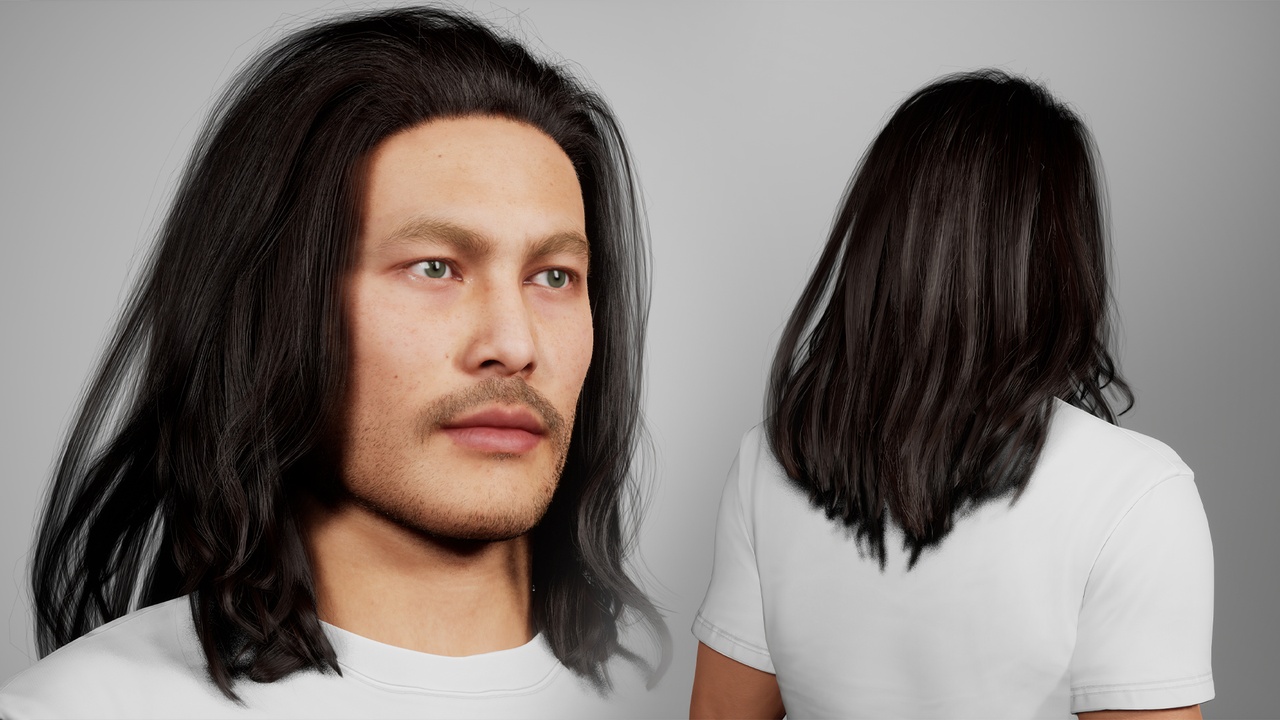 Media 1 for listing MetaHair 111- Groom hair for Metahuman