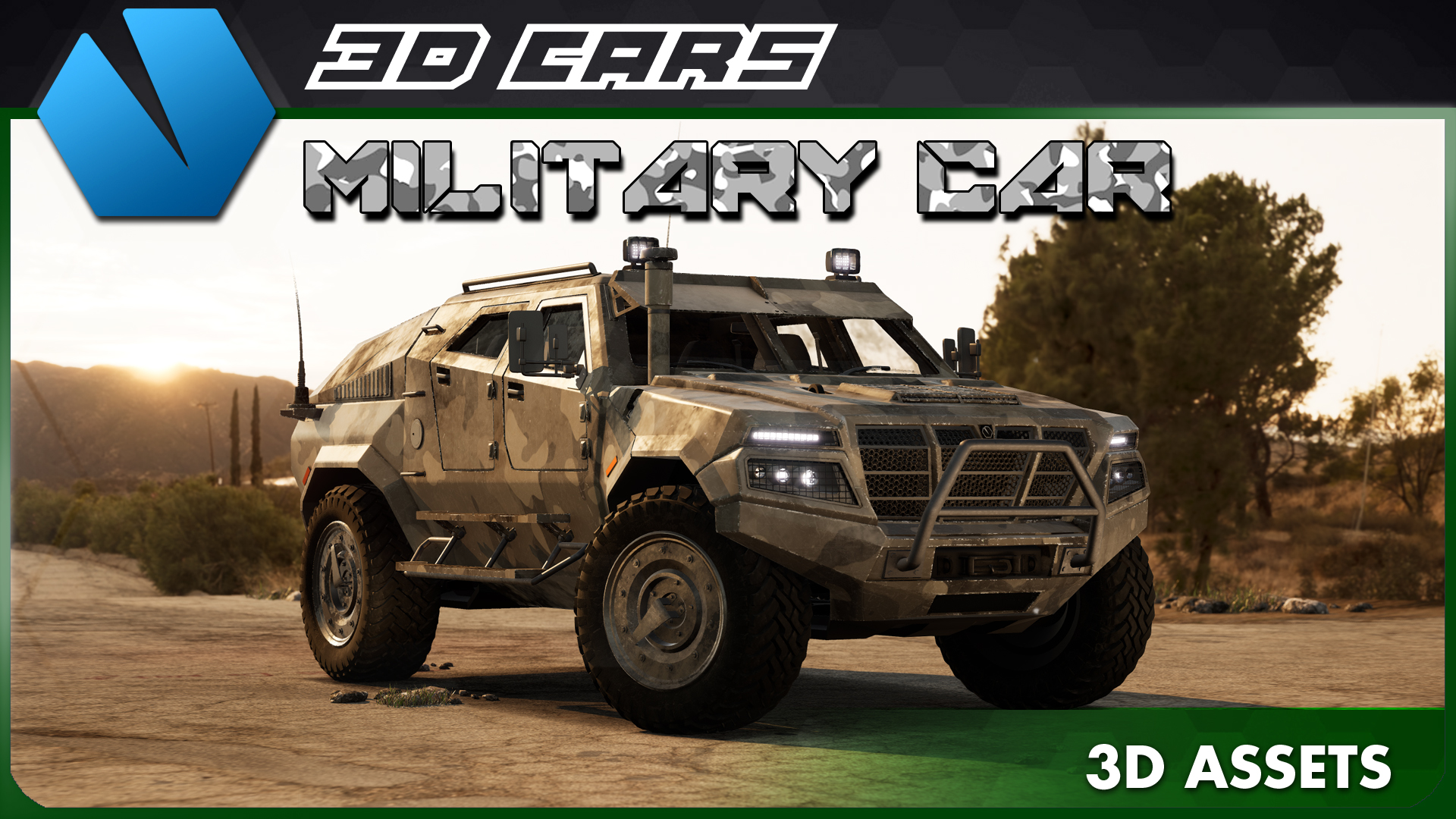 3D Cars: Military Car | Fab