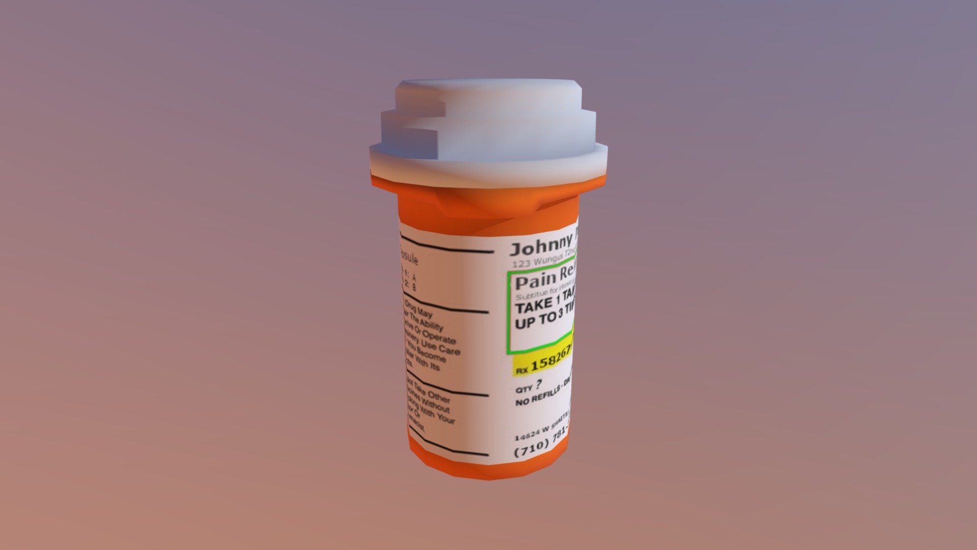 Prescription Pill Bottle | Fab