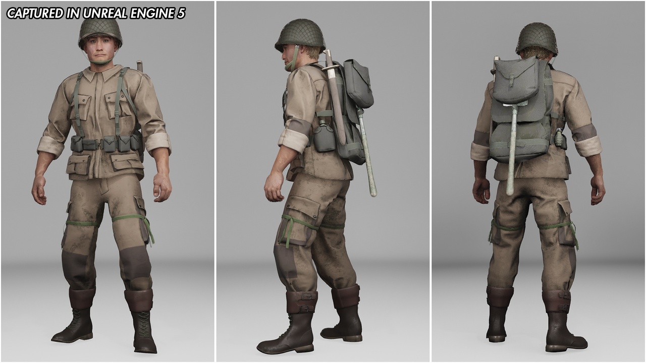 Media 1 for listing Modular US Soldier WW2. Metahuman Compatible