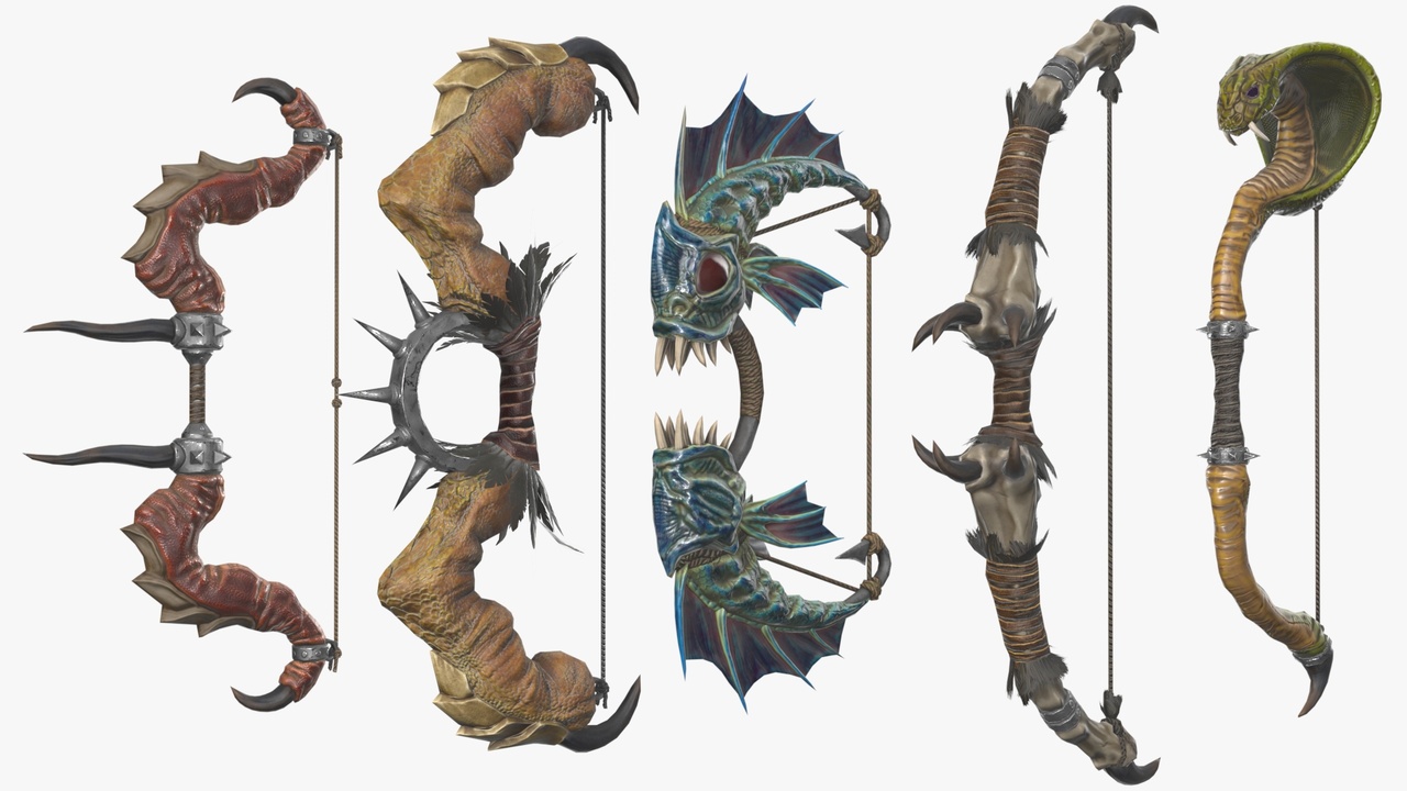 Média 1 pour l'article Fantasy RPG Monster Hunter Weapons - Bow Longbow Recurve Compound Yumi Longbow