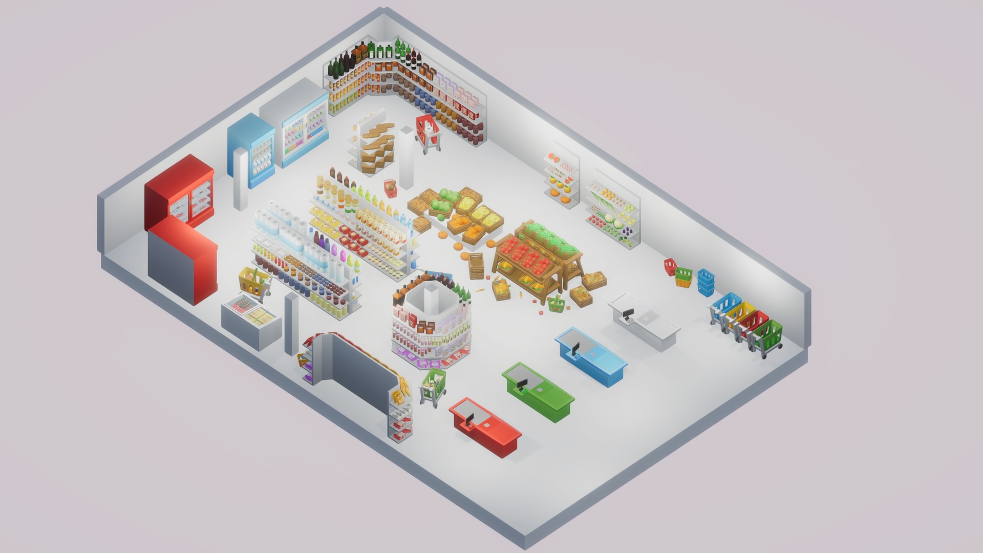 Media 1 for listing Cute Supermarket Pack