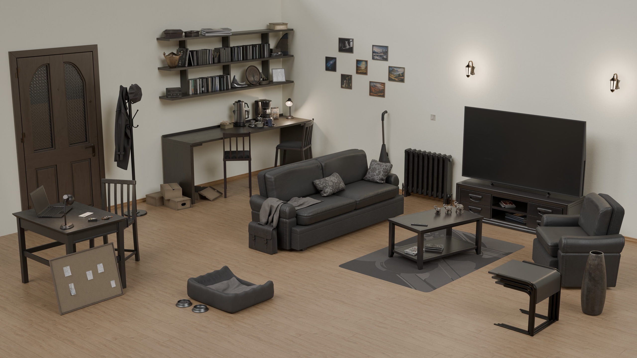 商品 Living Room TLOM - Blender Asset Pack 的媒体 1