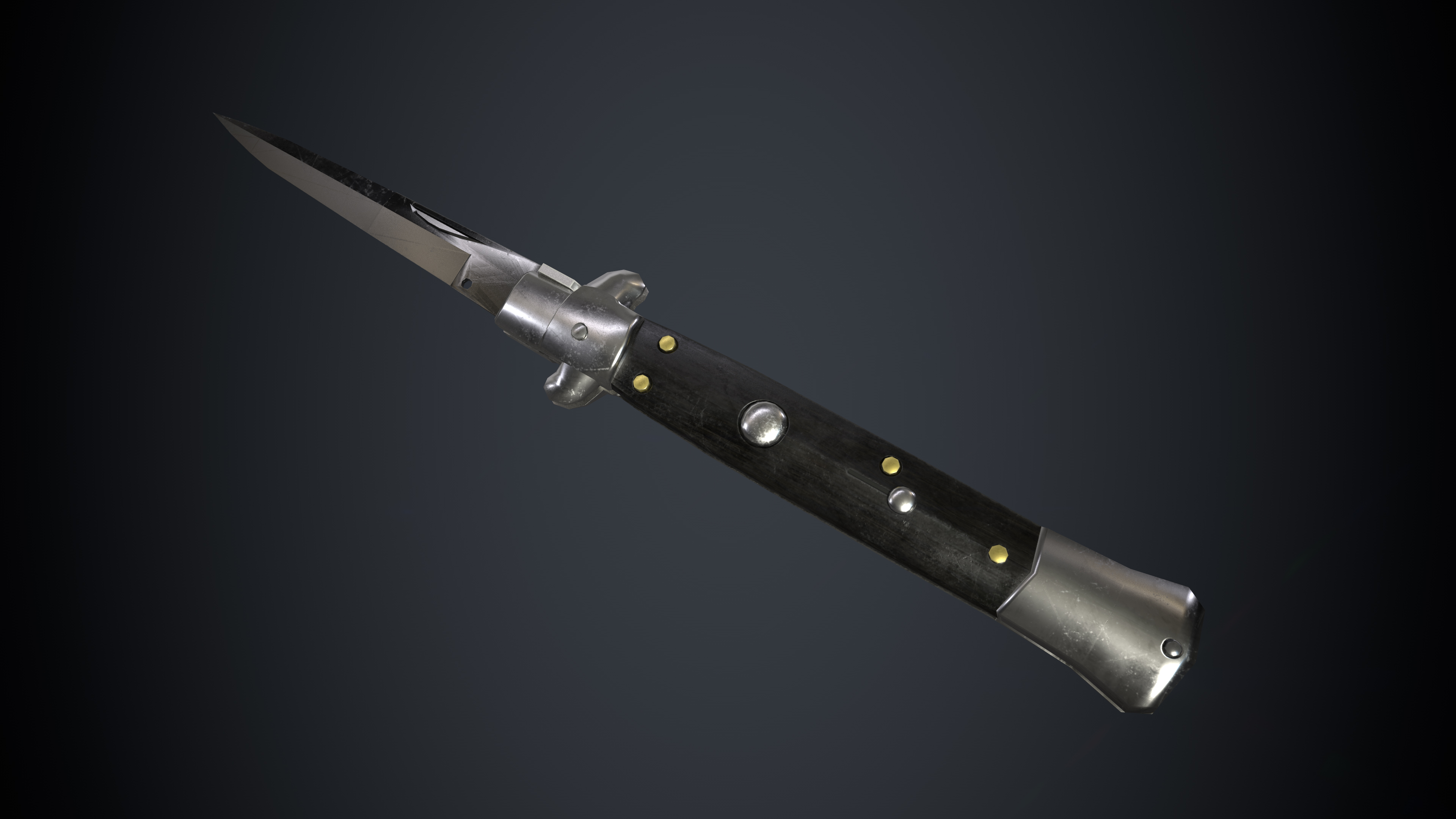 Switchblade Style Ruler Stiletto Switchblade - PBR Game Ready | Fab