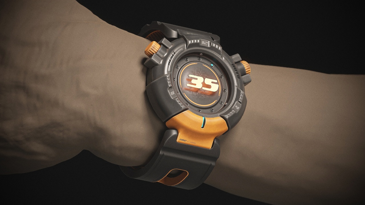 Media 1 for listing Futuristic EM2 Wrist Watch PBR