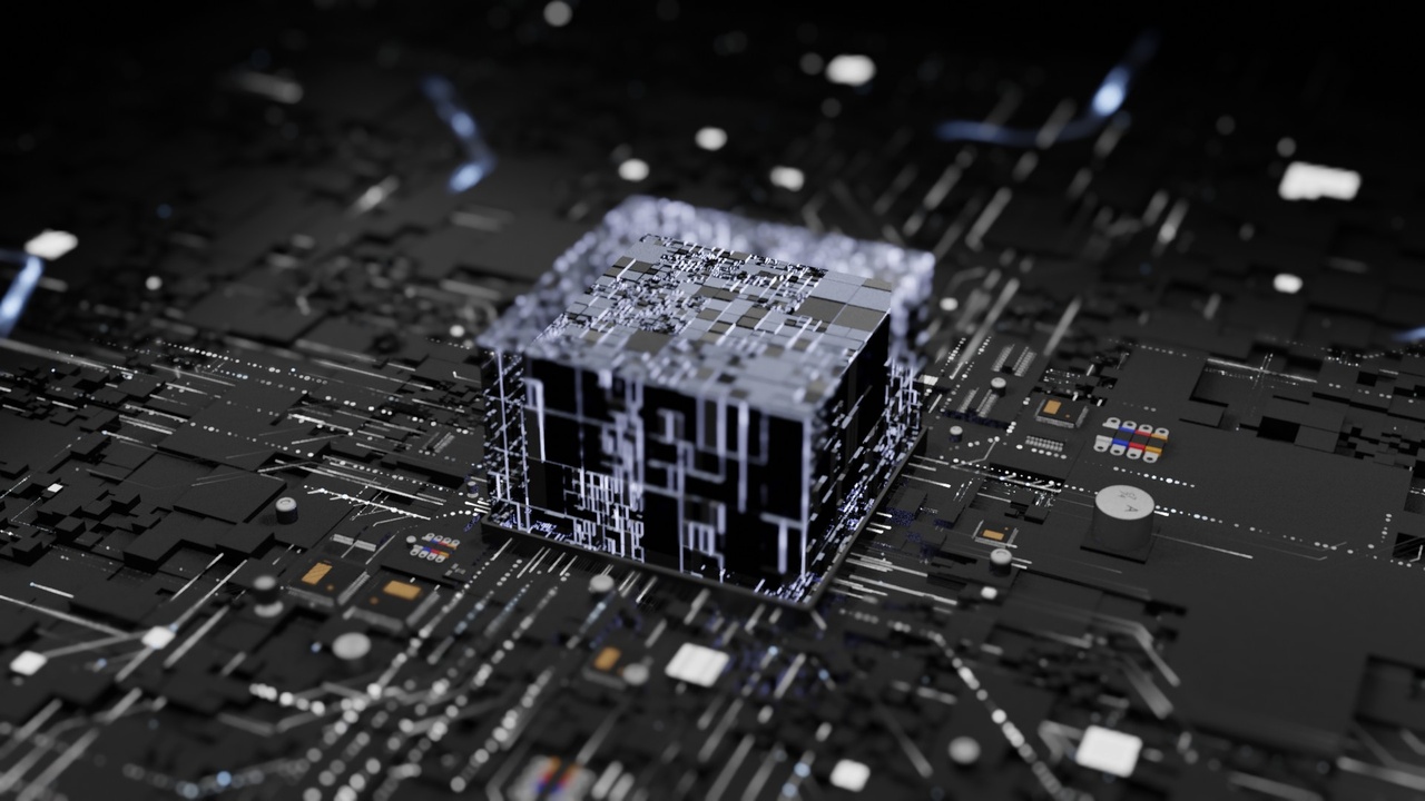 Media 1 for listing Abstract Motherboard Animation - Blender & Geometry Node