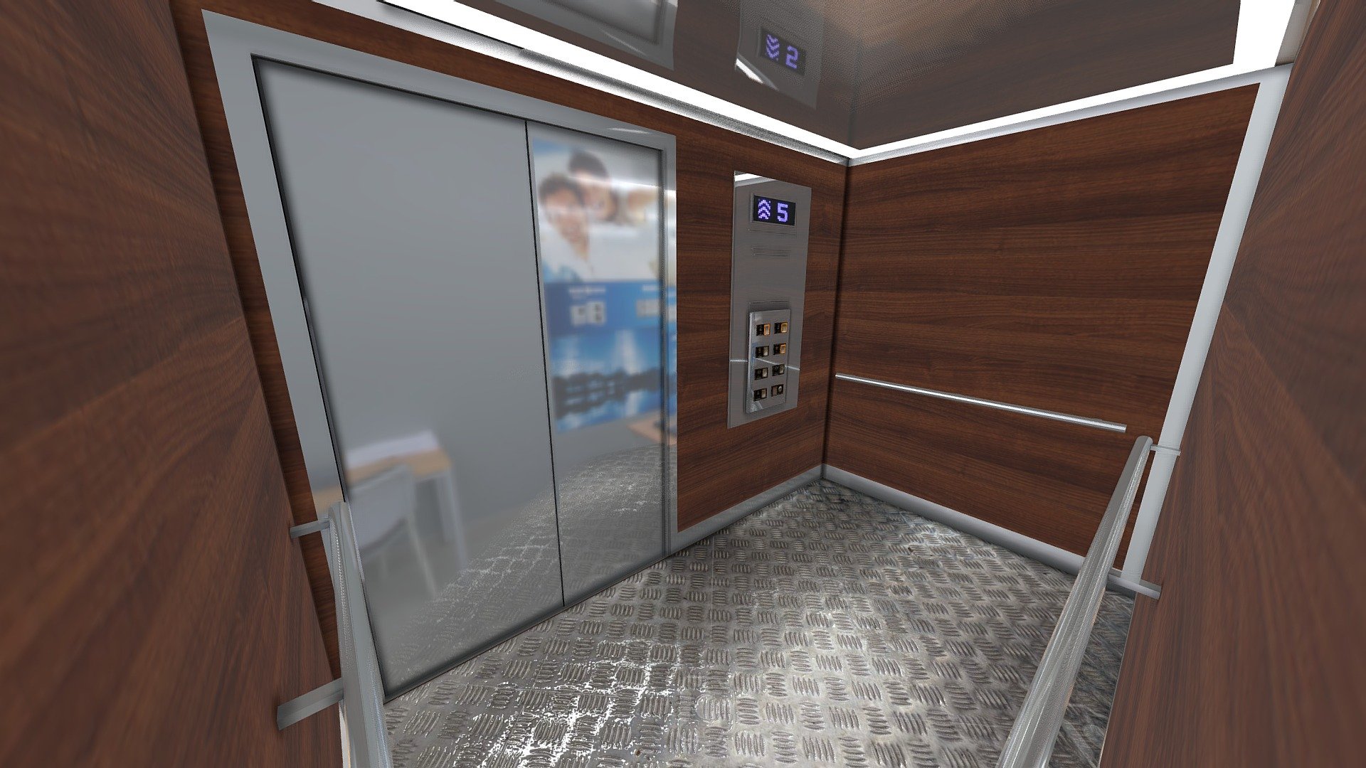 Elevator with Animation LOWPOLY | Fab