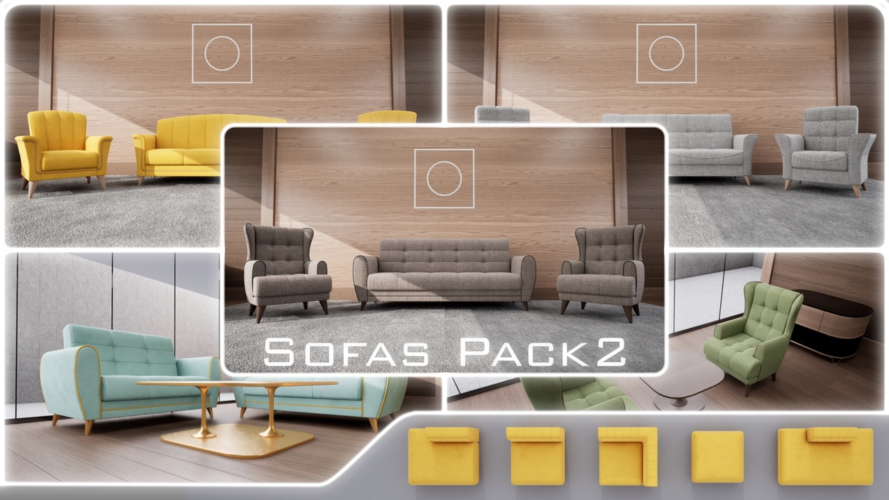 Media 1 for listing Furniture Sofa Pack 2