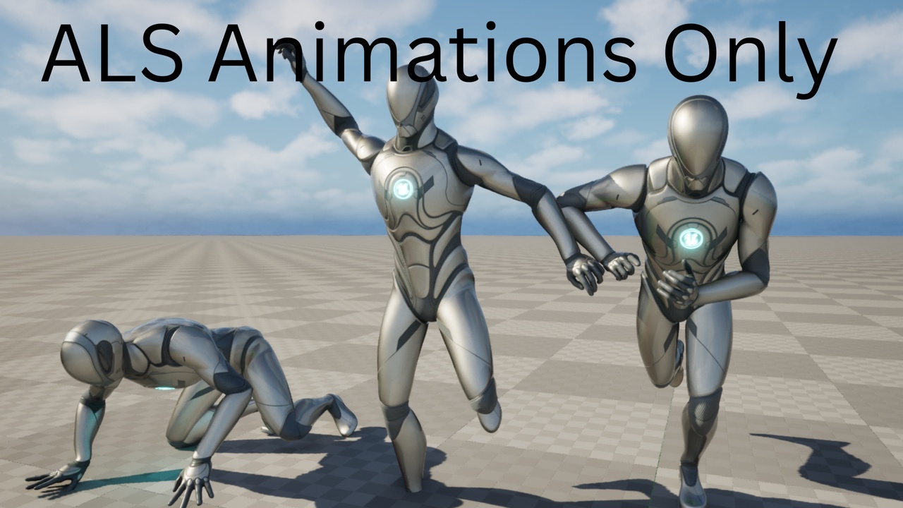 Media 1 for listing Advanced Locomotion System Animations Targeted To Ue5 Mannequin Animations Only