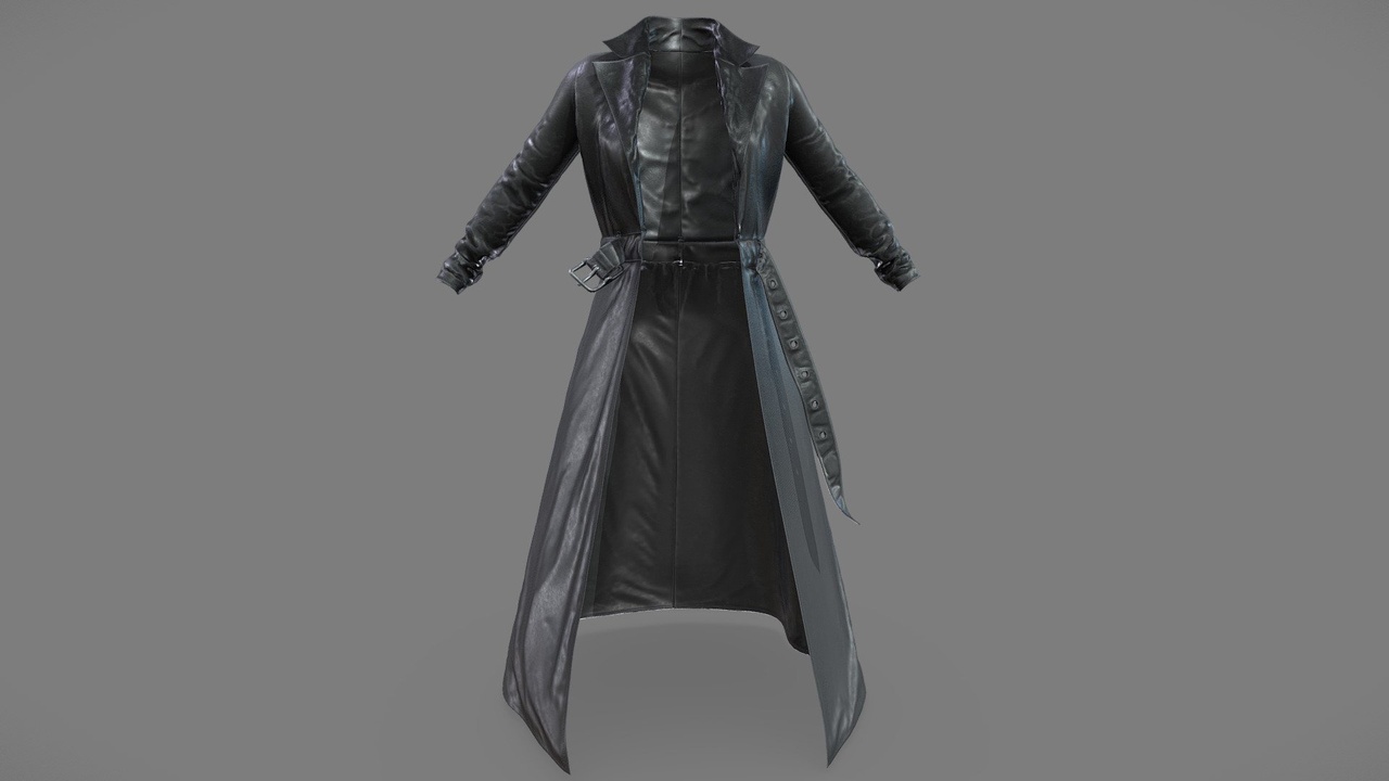 ジャケット・アウター COMMEdesGARCONS/3D Detail Coat Long Black Trench Coat 3D Model - Urban Streetwear, Casual Agent