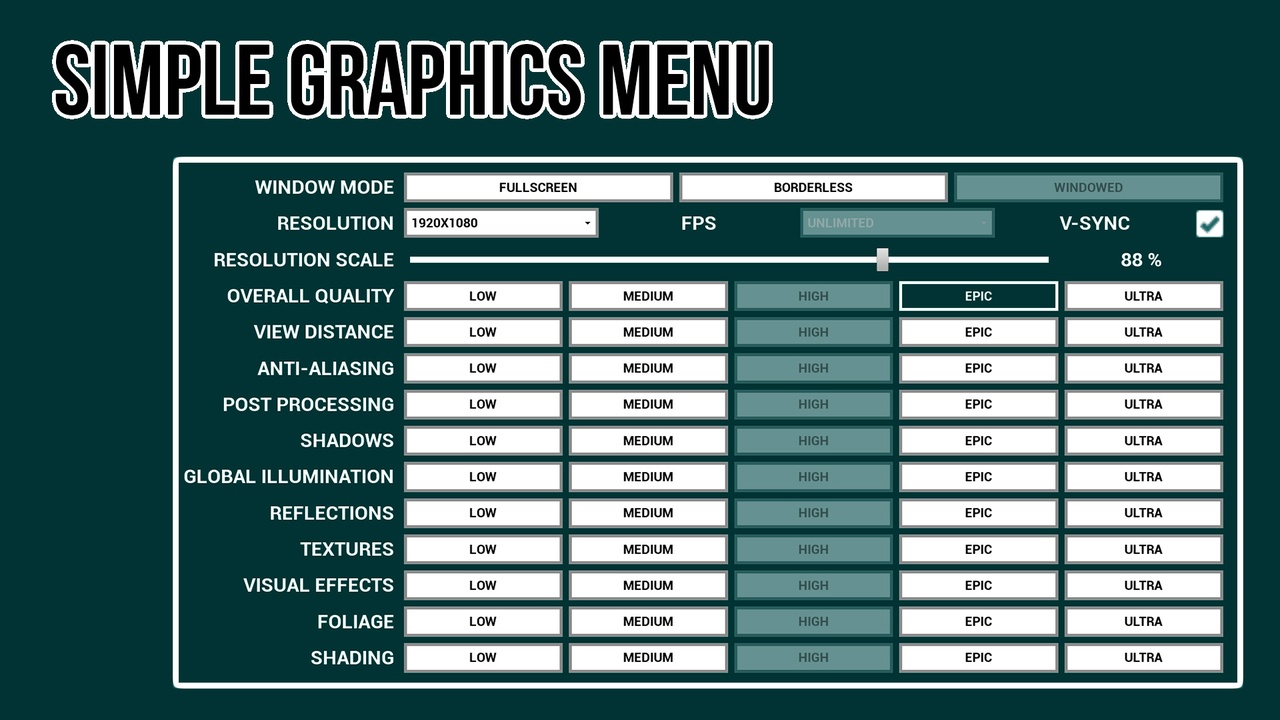 Media 1 for listing SIMPLE GRAPHICS MENU