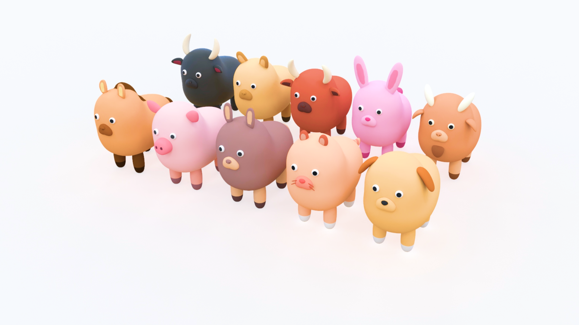 10 Stylized Low Poly Animals Pack | Fab