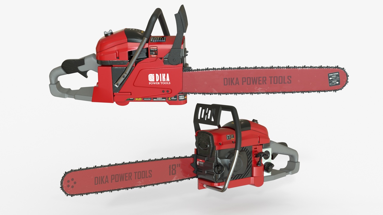 Media 1 for listing Red Gas Chainsaw