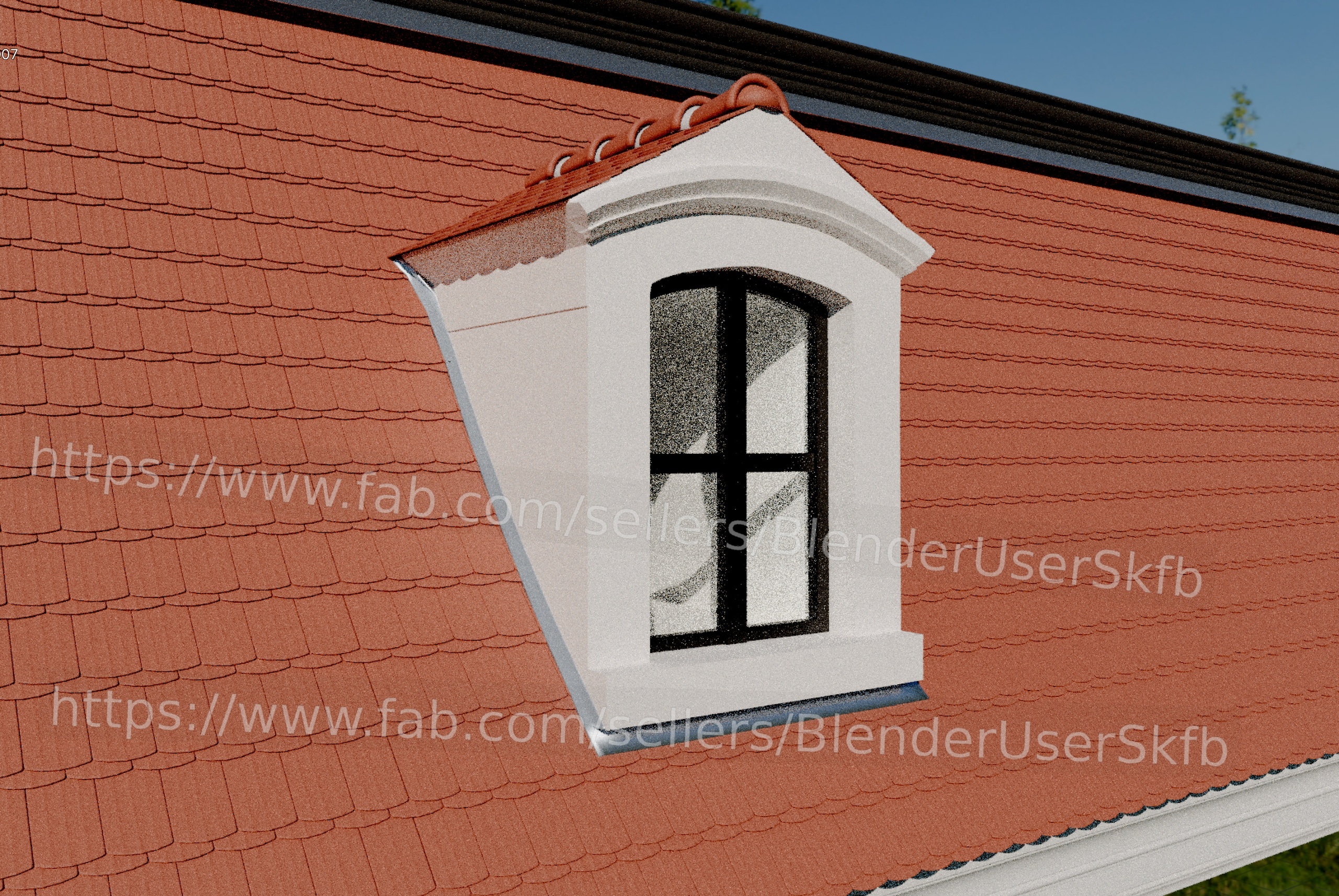 High Detail Saxon Late Baroque / Rococo Dormer Window | Fab