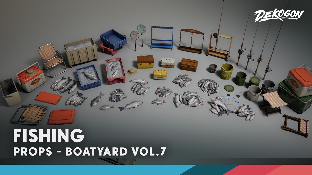 Media 1 for listing Boatyard VOL.7 - Fishing (Nanite and Low Poly)