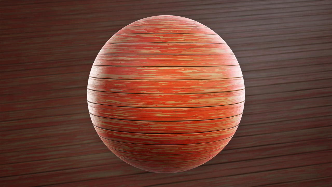 Stylized Painted Wood Planks 01A - Material | Fab