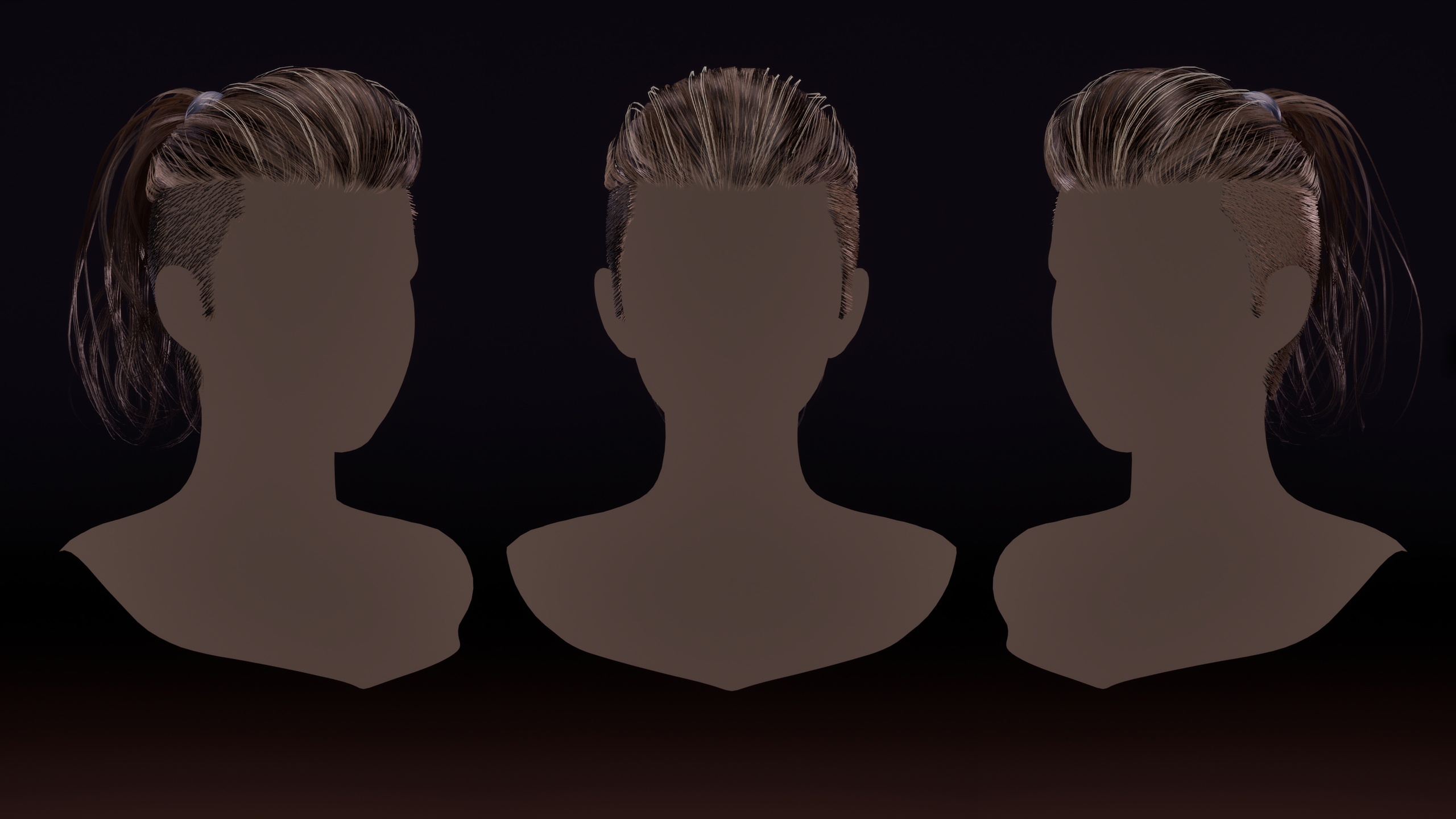 Media 1 for listing Metahuman A-F Body Type Hair Style
