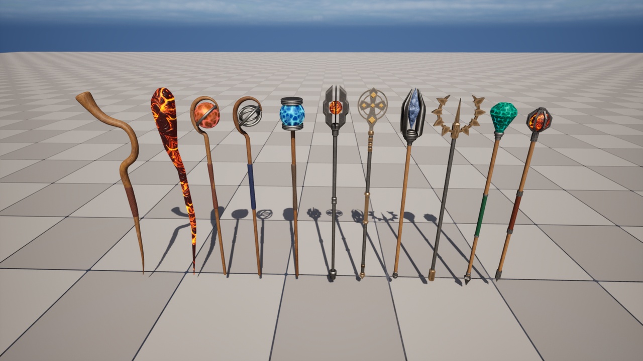 Media 1 for listing Fantasy Staffs