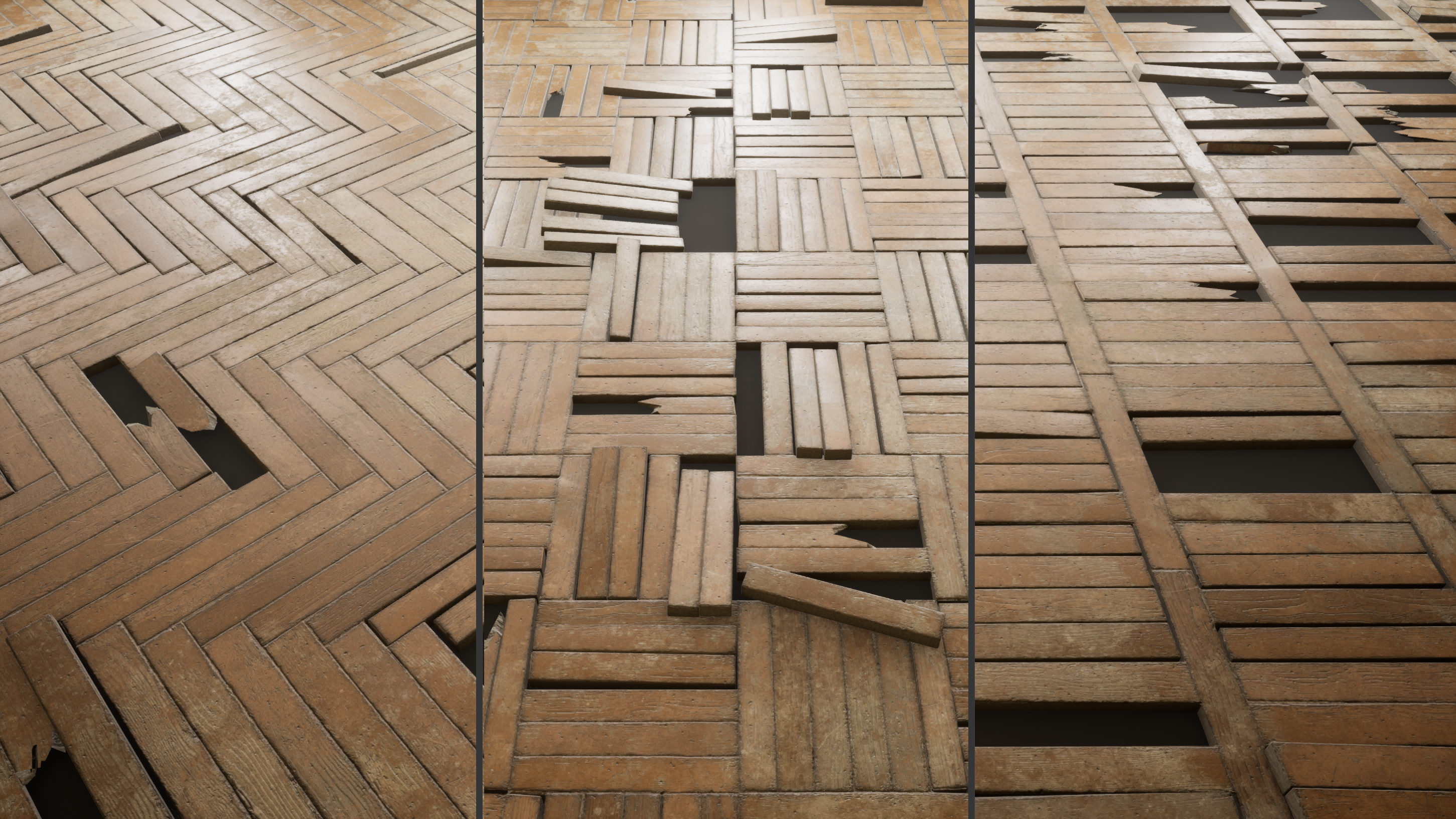Modular Parquet Floor Pack | Fab