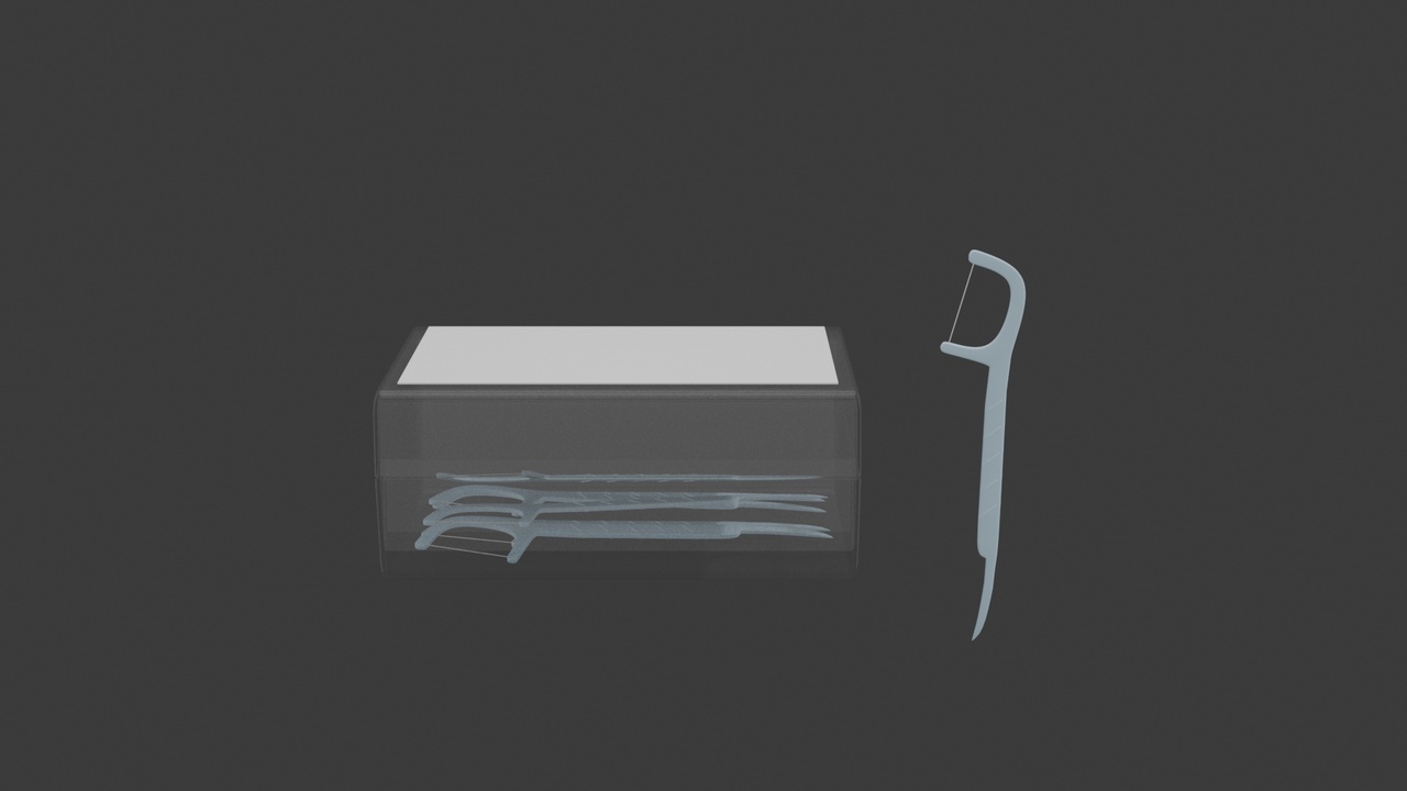 Media 1 for listing 牙线 floss pick （blender+fbx）