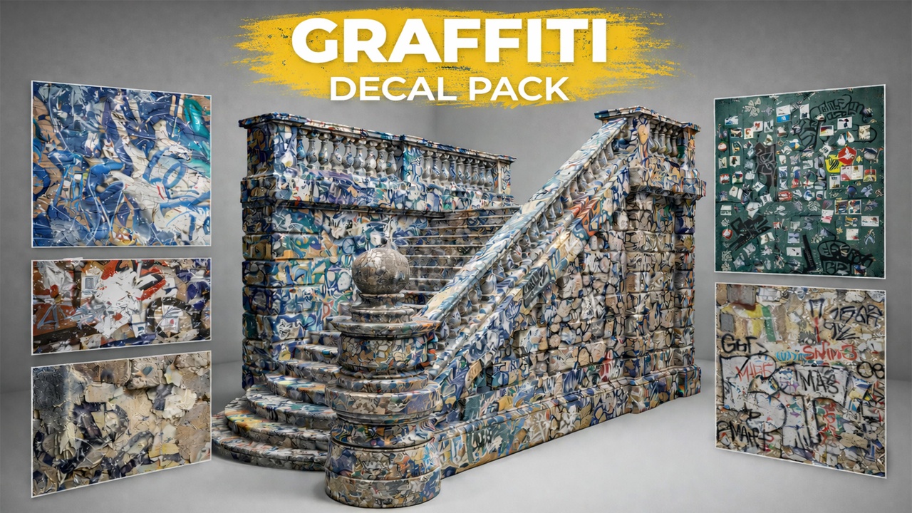 Multimedia 1 para anuncio Urban Graffiti Decals Pack