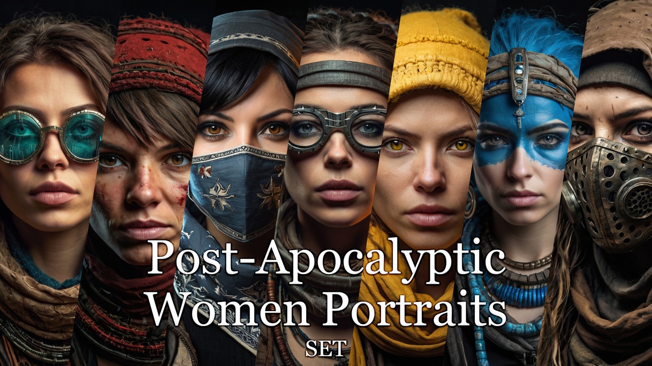 Post-Apocalyptic Women Portraits 제품 등록을 위한 미디어 1개
