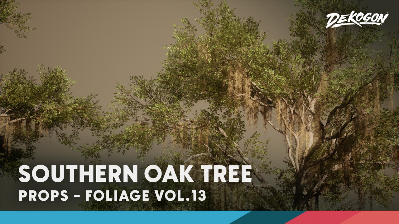 商品 Foliage VOL.13 - Southern Oak Trees (Nanite and Low Poly) 的媒体 1