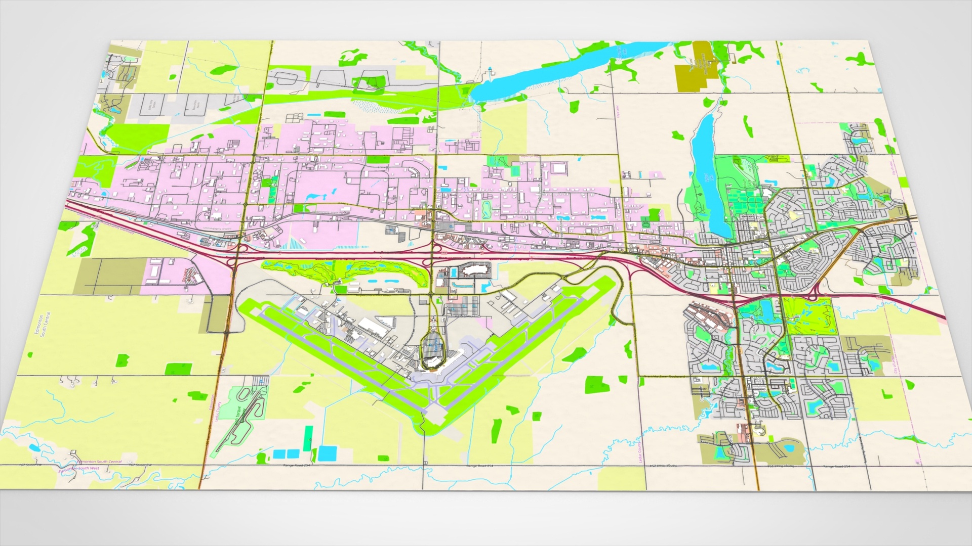Media 1 for listing Cityscape Leduc Alberta Canada 3D model