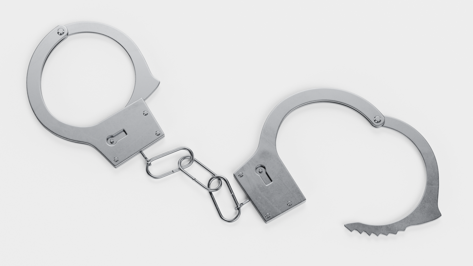 Handcuffs - Realistic Metal Restraint with Chain | Fab
